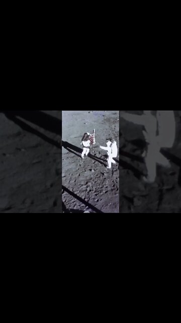 Som ET - 45 - Moon - Apollo 11 - U.S. Flag on the Moon