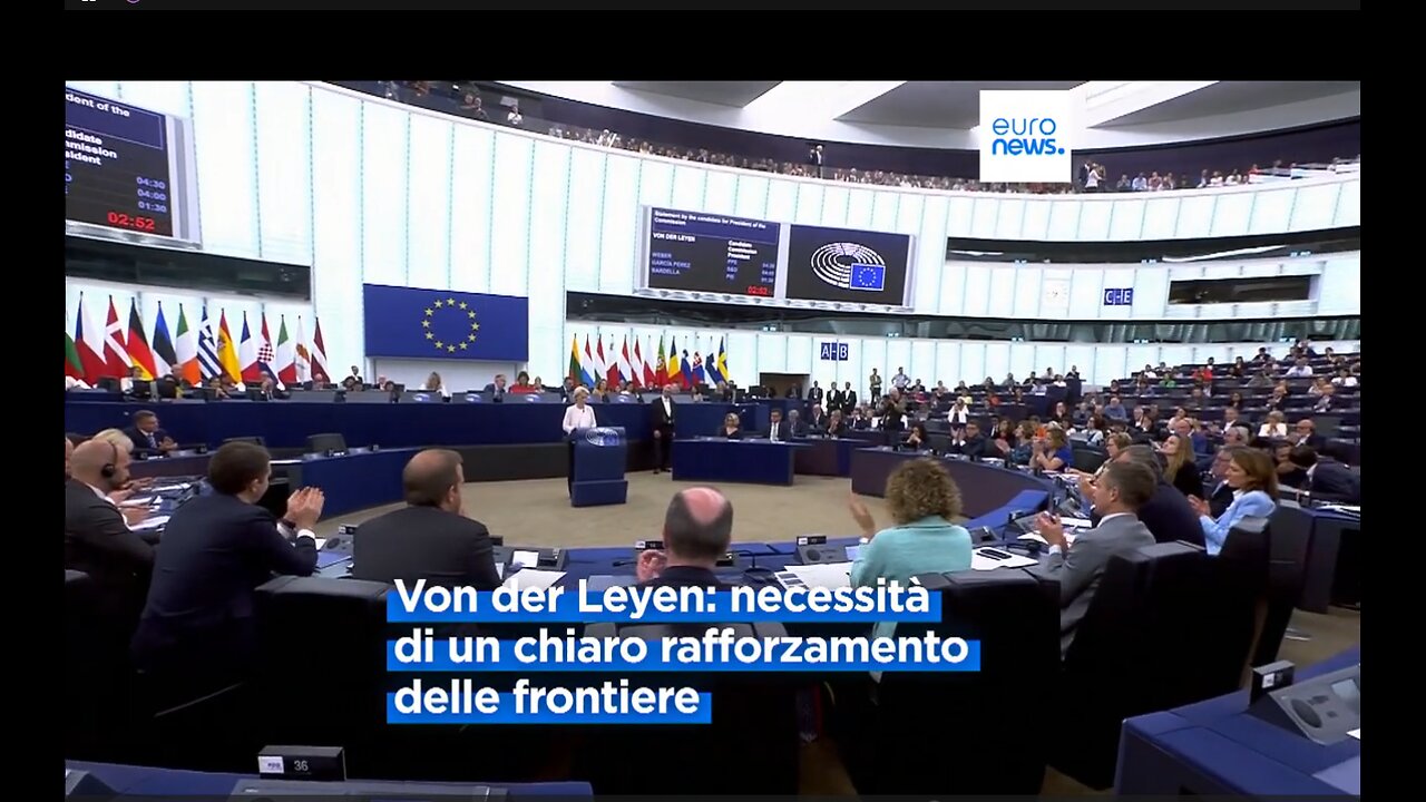 NOTIZIE DAL MONDO Commissione UE:per la rielezione von der MERDEN punta su difesa, alloggi e bilancio nella giornata al Parlamento UE di Strasburgo delle votazioni per la sua conferma il 18 luglio 2024 a presidente della Commissione UE