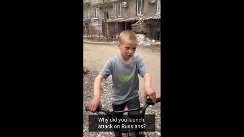 This little boy from Mariupol has a special message for Zelenskyy