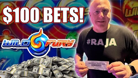 $100 SPINS & HITTING JACKPOTS ON HIGH LIMIT WILD FURY!