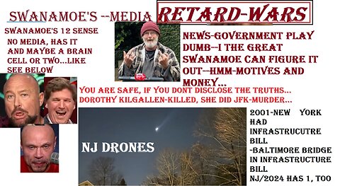 Drone in New Jersey--SWANAMOE'S-media RETARD WARS (ep/2)