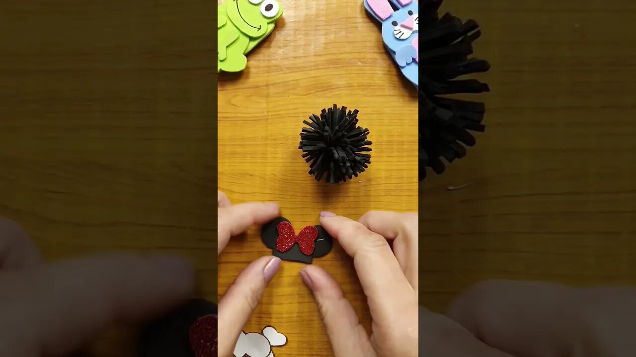 DIY - How to Make Pen Topper Minnie Mouse #shorts