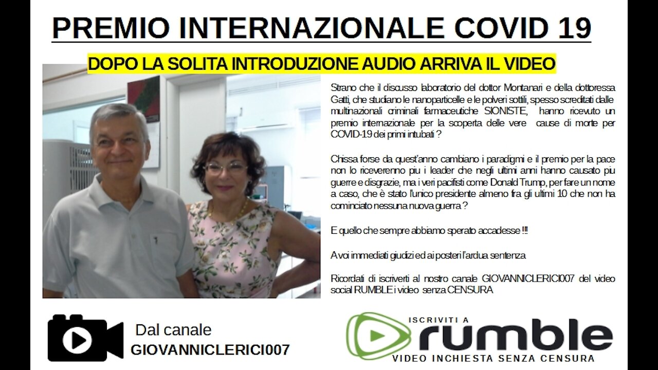 Dott. StefanoMontanari - premio internazionale COVID-19