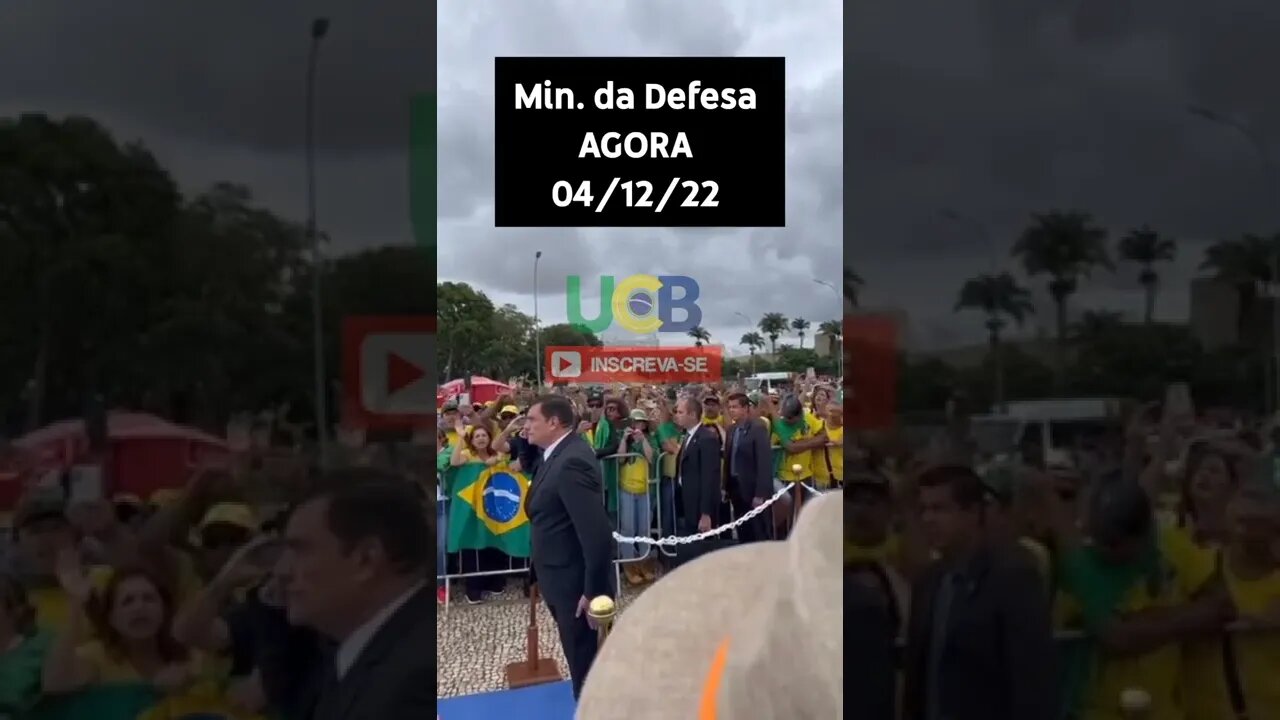 Ministro da Defesa Presta continĂȘncia Para manifestantes #noticias #shorts #exercito #brasil