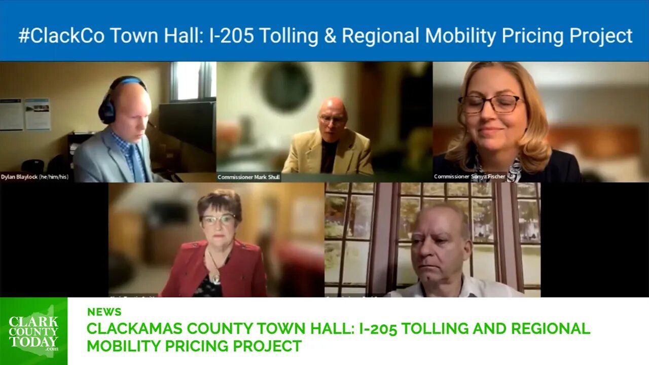 Clackamas County Town Hall I 205 Tolling and Regional Mobility Pricing Project