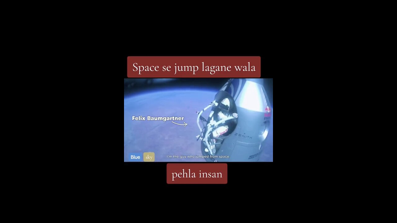 First man jump from space.