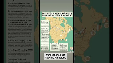 French speaking community’s in USA and CANADA