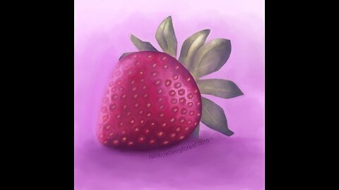 Strawberry - Digital Art Timelapse in Procreate