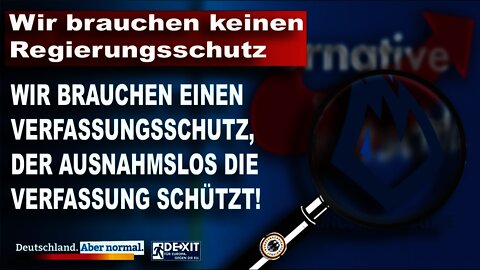 Wir brauchen keinen Regierungsschutz