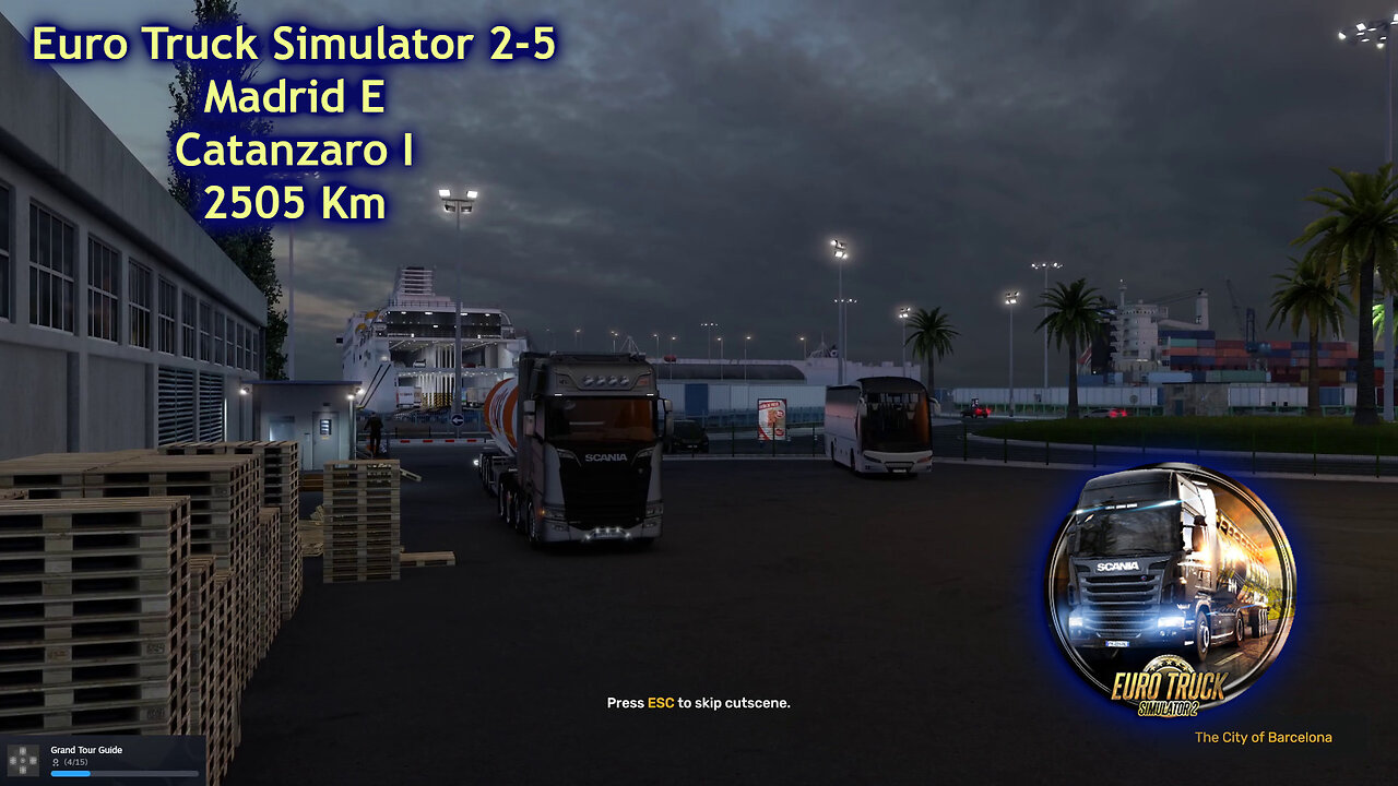 Euro Truck Simulator 2-5, Madrid E, Catanzaro I, 2505 Km