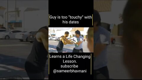 Guy is TOO Aggressive on Dates, Girl Teaches Him a LESSON He WON'T Forget... #shorts #sameerbhavnani