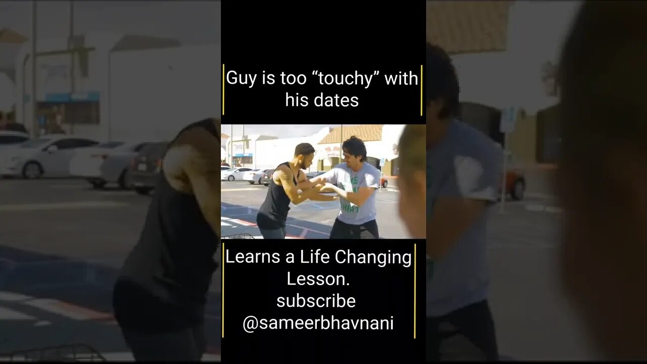 Guy is TOO Aggressive on Dates, Girl Teaches Him a LESSON He WON'T Forget... #shorts #sameerbhavnani