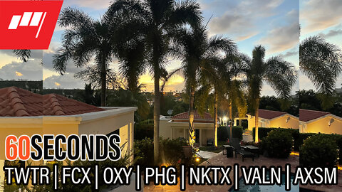 ⏱️60 Seconds 🗣️ $TWTR 🇺🇸 $FCX $OXY $PHG $NKTX $VALN $AXSM more @MarketRebels 🏴‍☠️