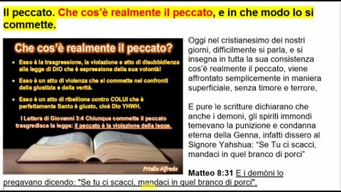 🌎 Il peccato. Cos'è realmente il peccato, e in che modo lo si commette?