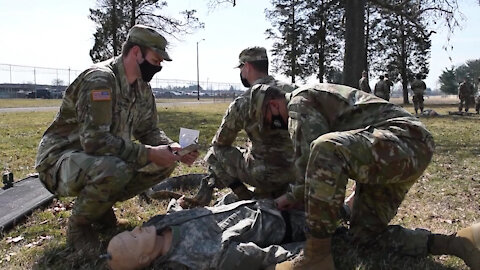 Civil Affairs Soldiers Conduct CLS Training B-roll