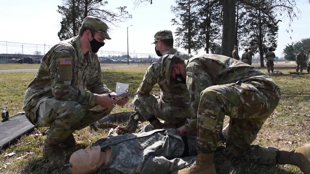 Civil Affairs Soldiers Conduct CLS Training B-roll