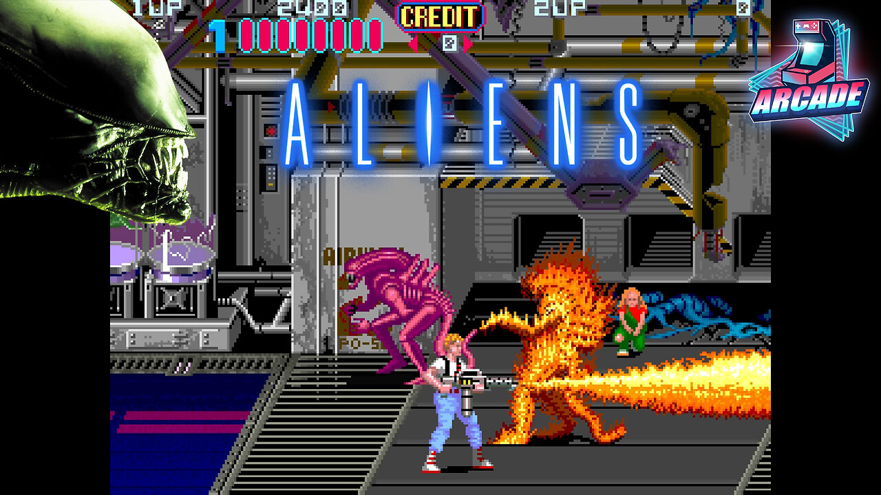 Aliens - (ARCADE - FULL GAME) - Longplay / Playthrough