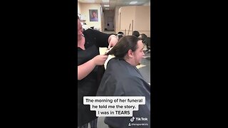 Man grows, donates his long hair to fulfill late grandmother's wish of being buried with his hair, family says