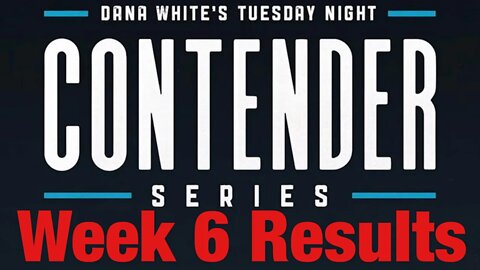 DWCS 2022 Week 6 Results