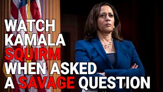 KAMALA GETS ASKED A RARE SAVAGE QUESTION ON LIVE TV, WATCH HER TURN RED WITH RAGE AND SQUIRM