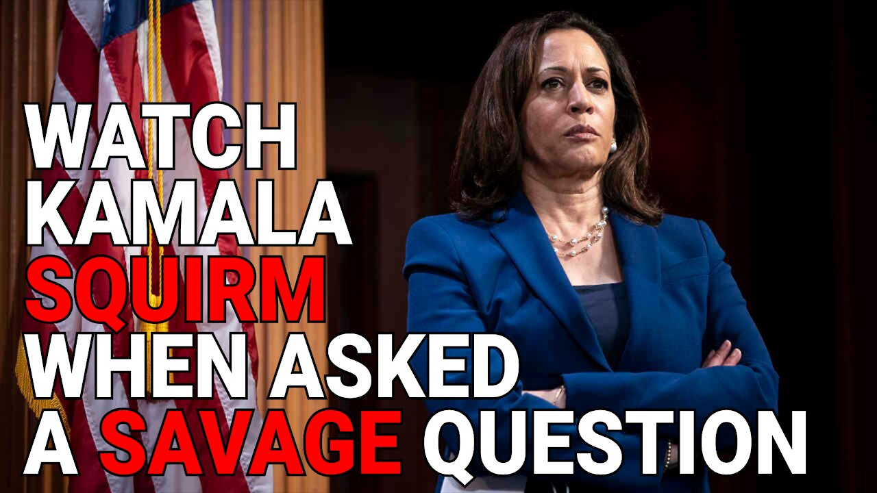 KAMALA GETS ASKED A RARE SAVAGE QUESTION ON LIVE TV, WATCH HER TURN RED WITH RAGE AND SQUIRM