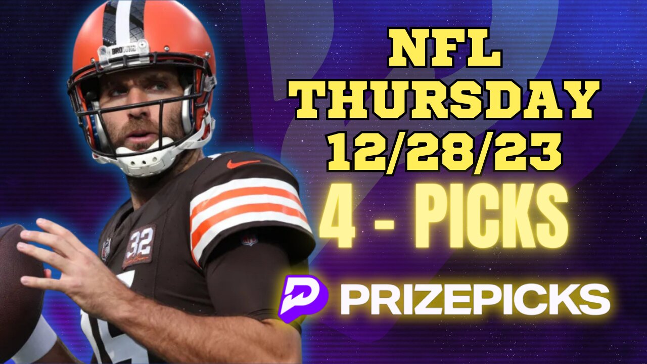 PRIZEPICKS | BEST PICKS WEEK 17 #NFL THURSDAY | 12/28/23 | PROP BETS | #BESTBETS | #FOOTBALL | TODAY