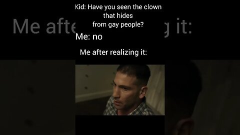 Clown That Hides from Gay People