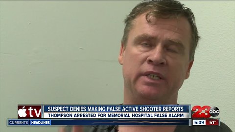 Suspect denies making false active shooter reports