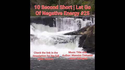 10 Second Short Of Let Go Of Negative Energy | #meditation #shorts #shortsvideo #waterfall #25