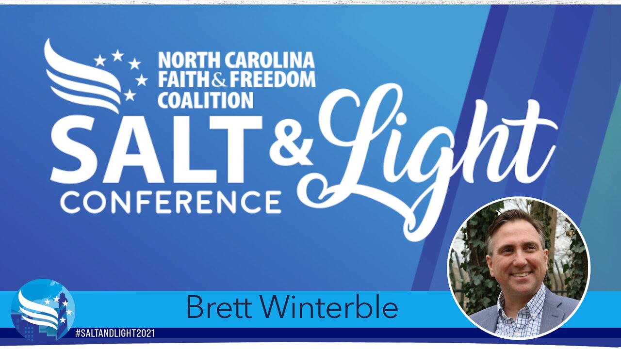 Brett Winterble at the 2021 NC Faith & Freedom Salt & Light Conference