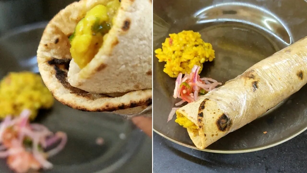 [Subtitles] Flat bread lentils wrap | tortilla recipe | Tacos | Meatless tacos