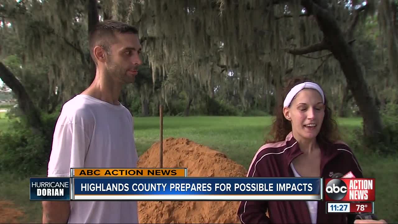 Highlands County prepares for potential impact of Hurricane Dorian