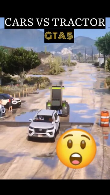 GTA 5 MOD Cars Vs Tractor