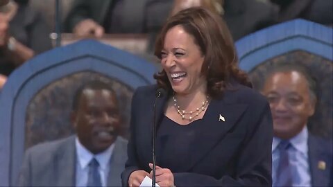 Cringe: Kamala Harris Congratulates Rev. Jesse Jackson On Retirement By Laughing Uncontrollably