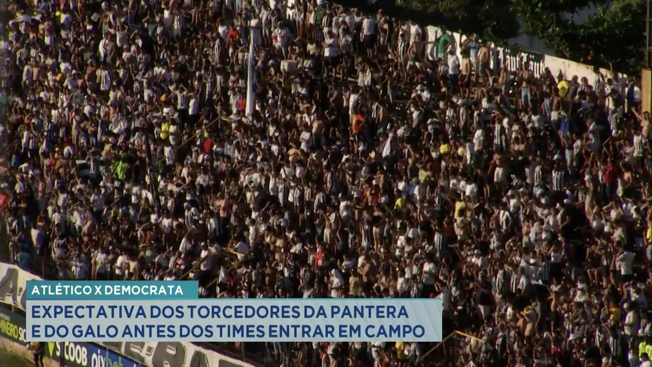 CAM x ECD: Expectativa dos Torcedores da Pantera e do Galo antes dos Times entrar em Campo.