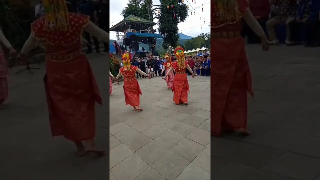 Pak Sandiaga Uno di sambut dengan Tari SIWAR (Tarian adat Tanjung Sakti. )