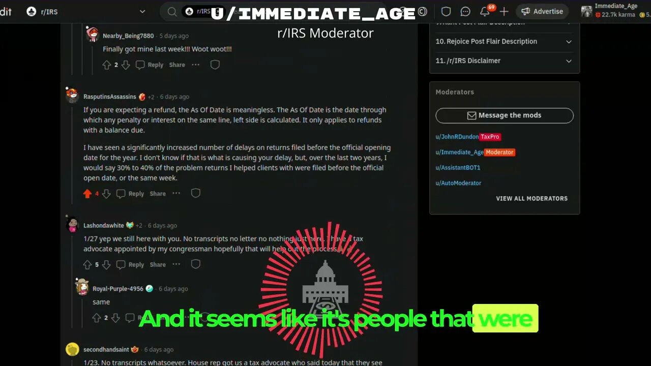 Still waiting on your REFUND?! r/IRS Users Say to contact your Local Congressperson!