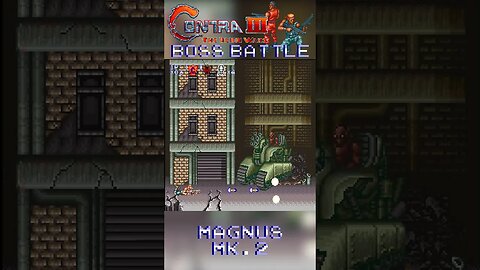 Contra III: The Alien Wars (SNES) Boss Battle - Magnus MK. 2 #Shorts