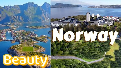Norway natural beauty drone shoot 🏔mountain waterfalls and nature landscapes🏞 sftworld 45