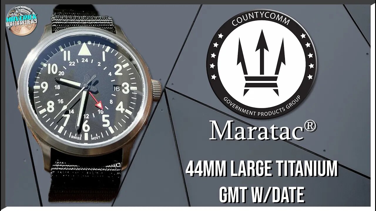 Another Classic! | CountyComm Maratac 100m Titanium Quartz GMT w/Date Unbox & Review