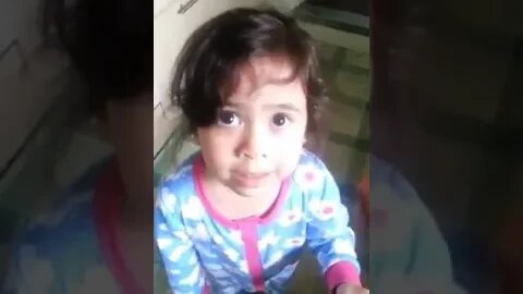 Sweet little two year old baby girl speaks gibberish- so sweet and funny #babygirl