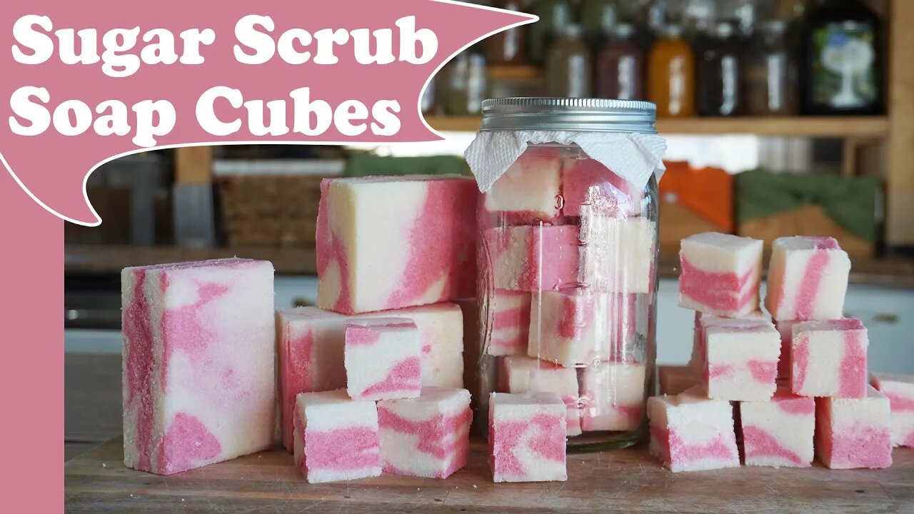 How to Make Solid Sugar Scrub Cubes ~ CP Soap /Sugar Hybrid Method