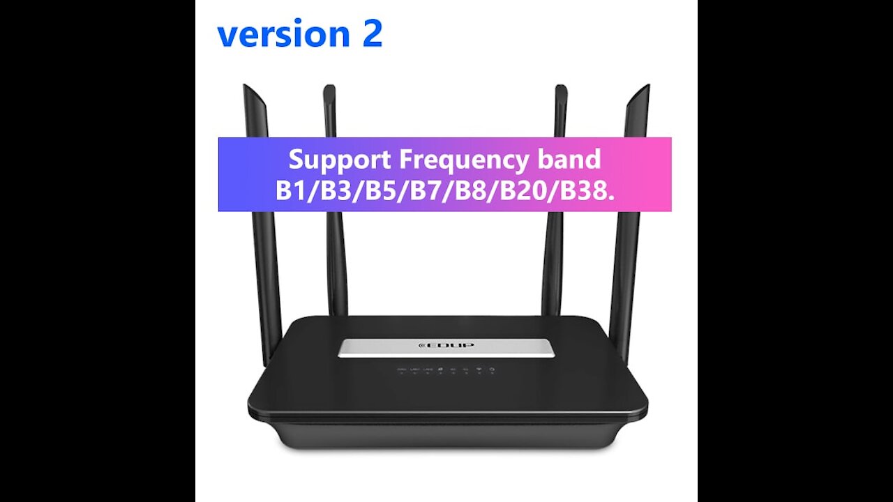 EDUP Wi-Fi router with 4G and Sim cards support