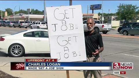 'Get a Job' sign sparks controversy 4p.m.