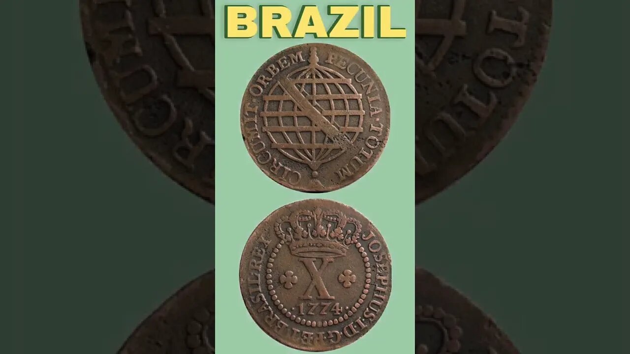 Brazil 10 reis 1774.#shorts #coinnotesz