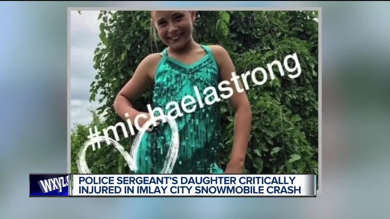 Imlay City police rally around sergeant's family after 12-year-old injured in snowmobile accident