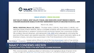 Valley NAACP branches condemn bill, cops could punish protesters