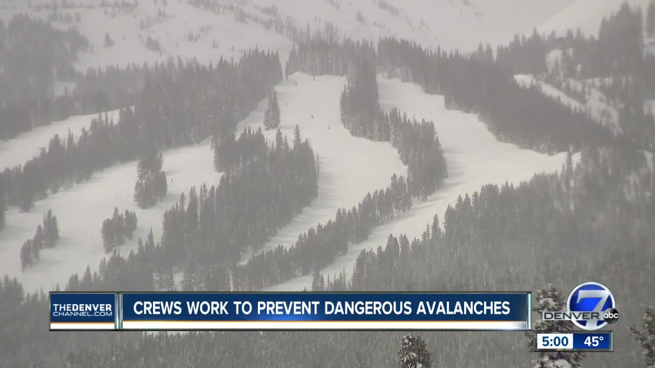 Crews work to prevent dangerous avalanches