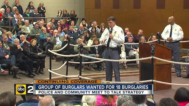 Police and community come together after team of burglars attack Baltimore County