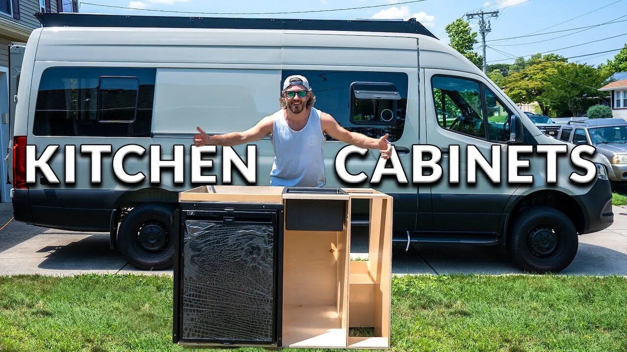 Making Our Van's Kitchen Cabinets Light Weight!